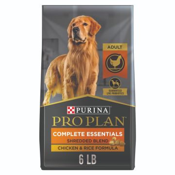 Purina Pro Plan Complete Essentials Adult Shredded Blend Chicken & Rice Dog Food - 6 lb bag
